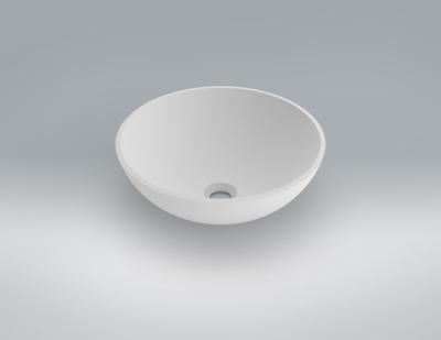 Lavabo solid surface Acrylic Cup exento semi esfera Ø36 X 12,5 cm ext.