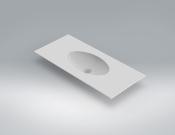 Lavabo solid surface Acrylic oval 50 X 30 x 10 cm