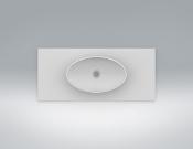 Lavabo solid surface Acrylic exento oval 52 X 32 X 12 cm ext.